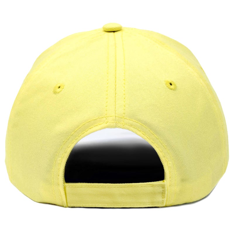 DALIX Womens Hat Lightweight 100% Cotton Cap in Yellow - Image 3